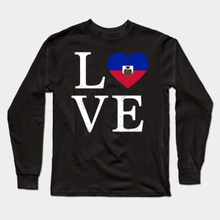 Happy Haitian Flag Day Celebration Haiti Love Long Sleeve T-Shirt